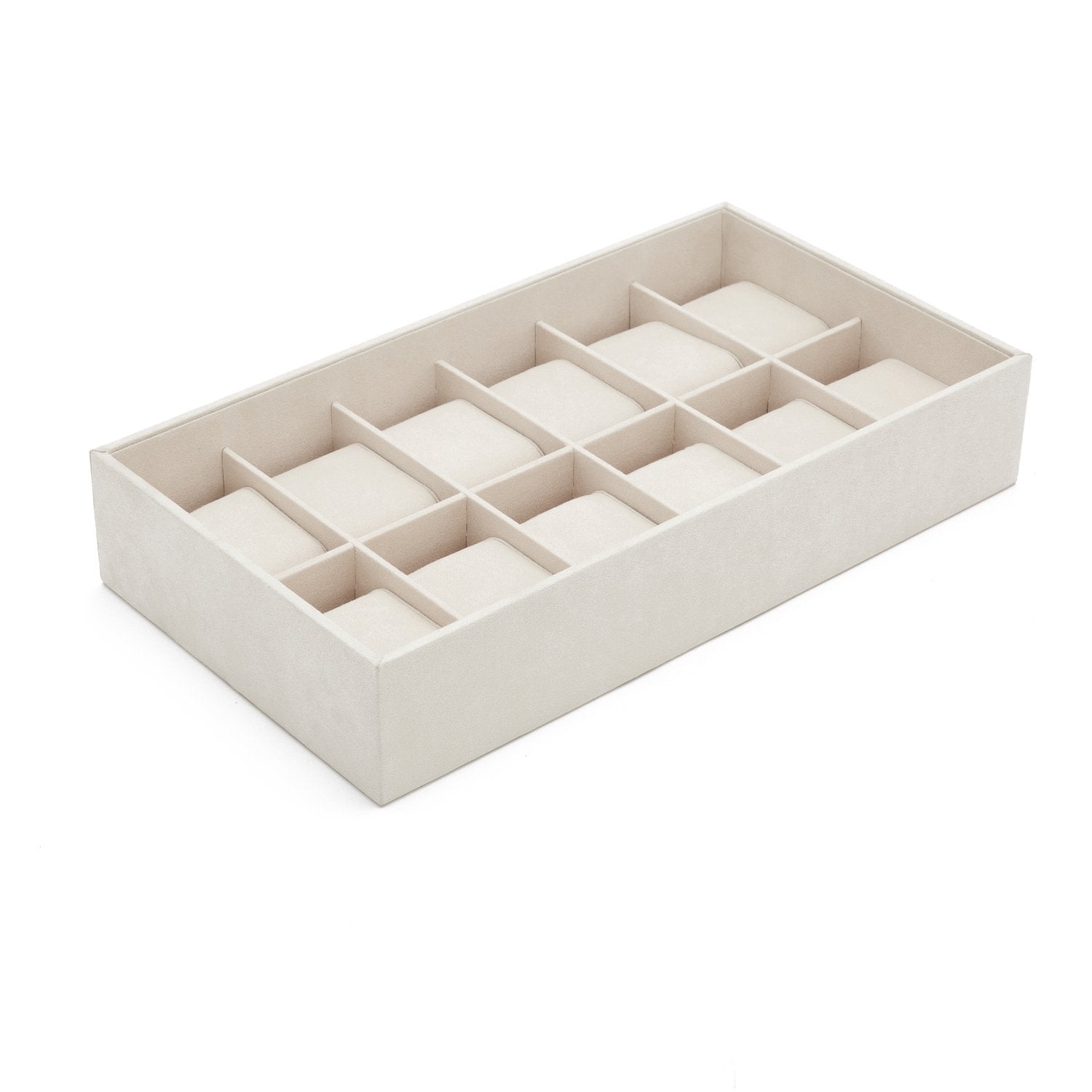 Wolf Vault 12Pc Watch Tray Insert Beige - The Watch Business