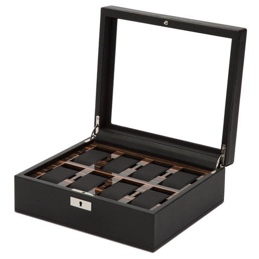 Wolf Roadster 8 Pc Watch Box Black - The Watch Business