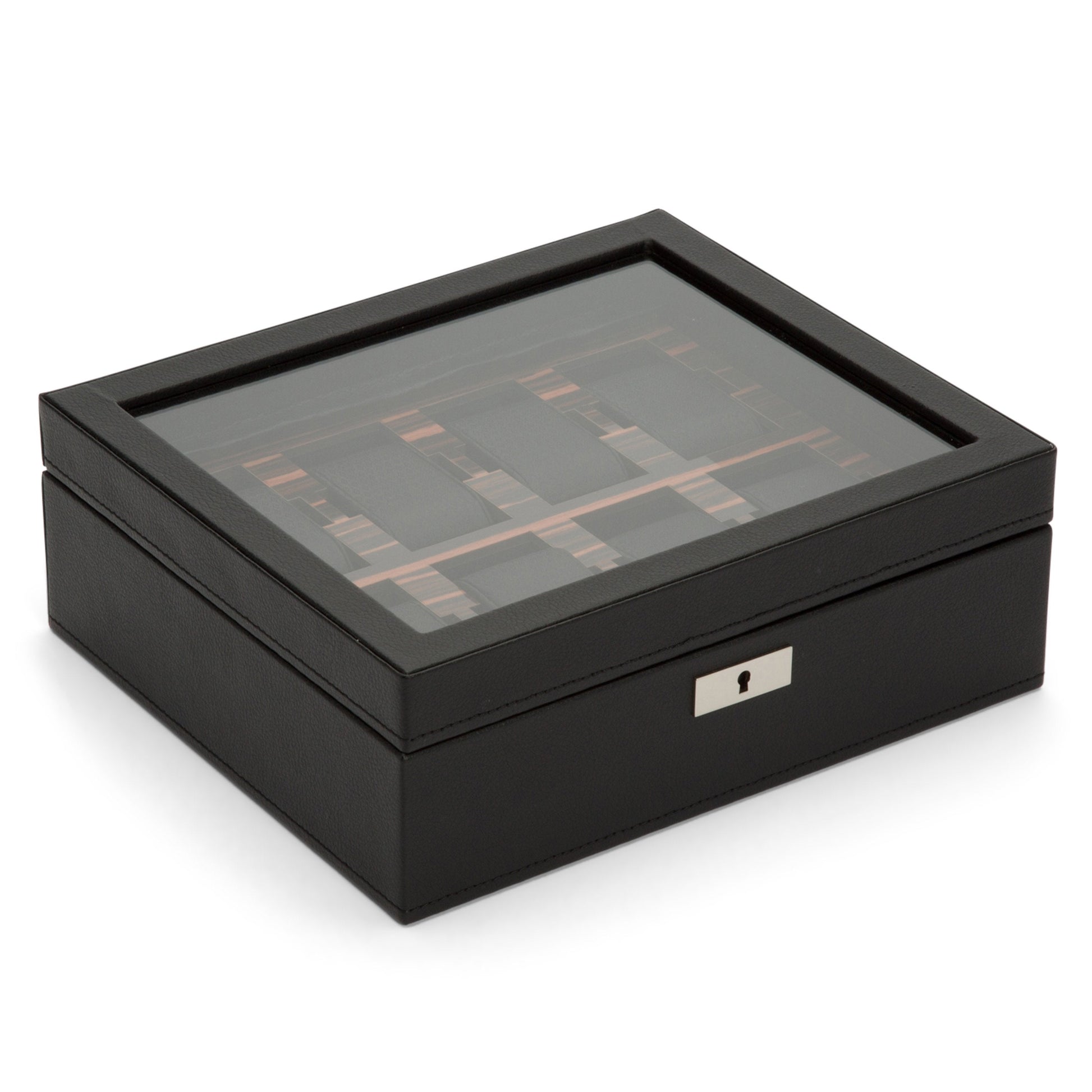 Wolf Roadster 8 Pc Watch Box Black - The Watch Business