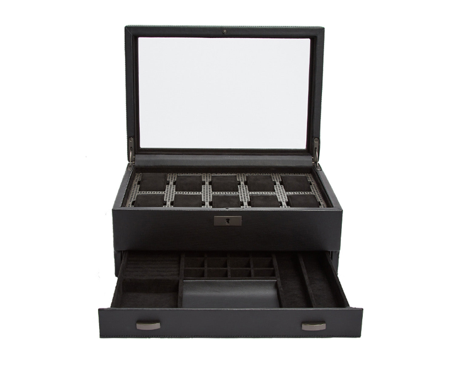 Wolf Axis 10 Piece Watch Box with Drawer - The Watch Business