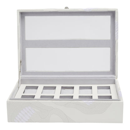 Wolf Memento Mori 10 Piece Watch Box White - The Watch Business