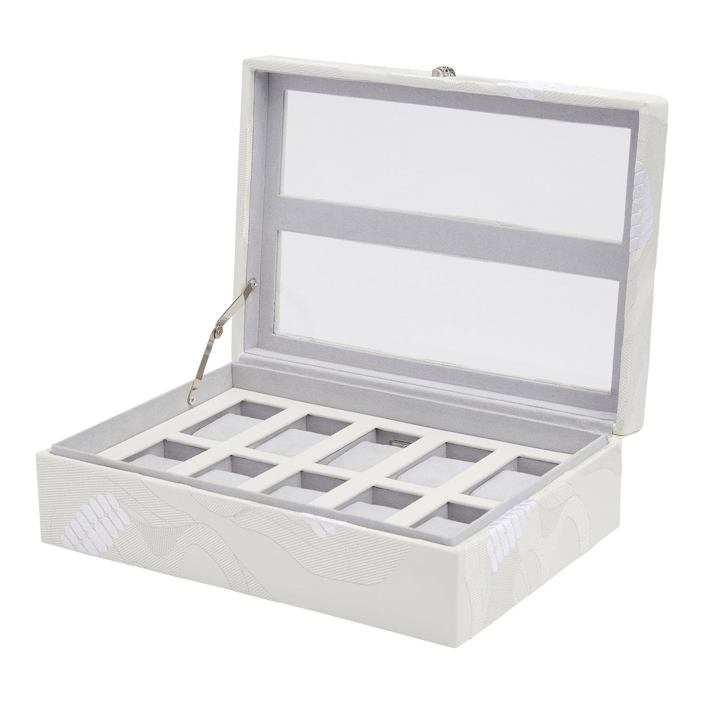 Wolf Memento Mori 10 Piece Watch Box White - The Watch Business