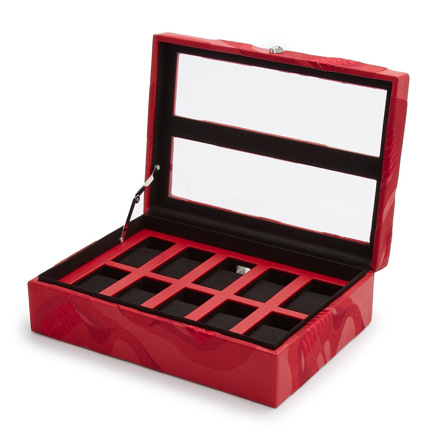 Wolf Memento Mori 10Pc Watch Box Red - The Watch Business