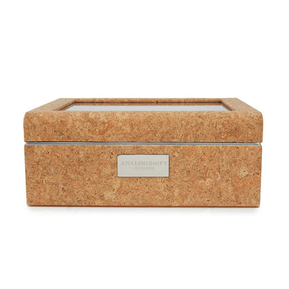 Wolf Analog Shift 8 Piece Watch Box Cork - The Watch Business