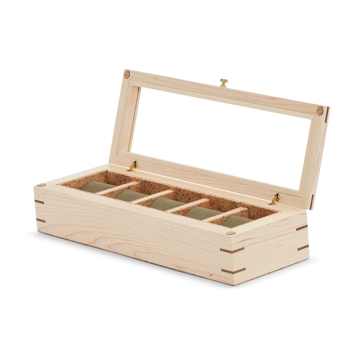 Wolf Analog Shift 5 Piece Watch Box Wood - The Watch Business