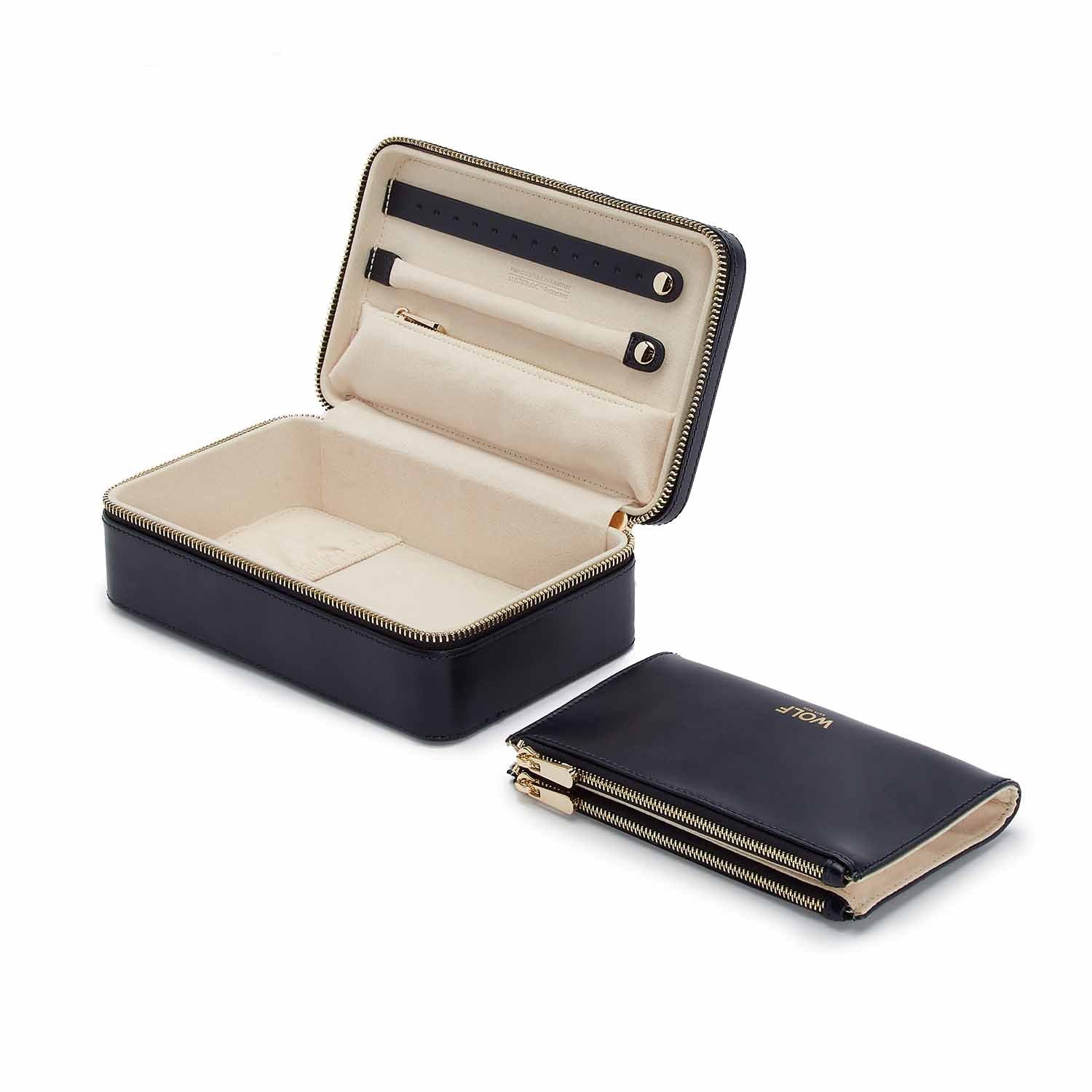 Wolf Maria Medium Zip Case Navy - The Watch Business