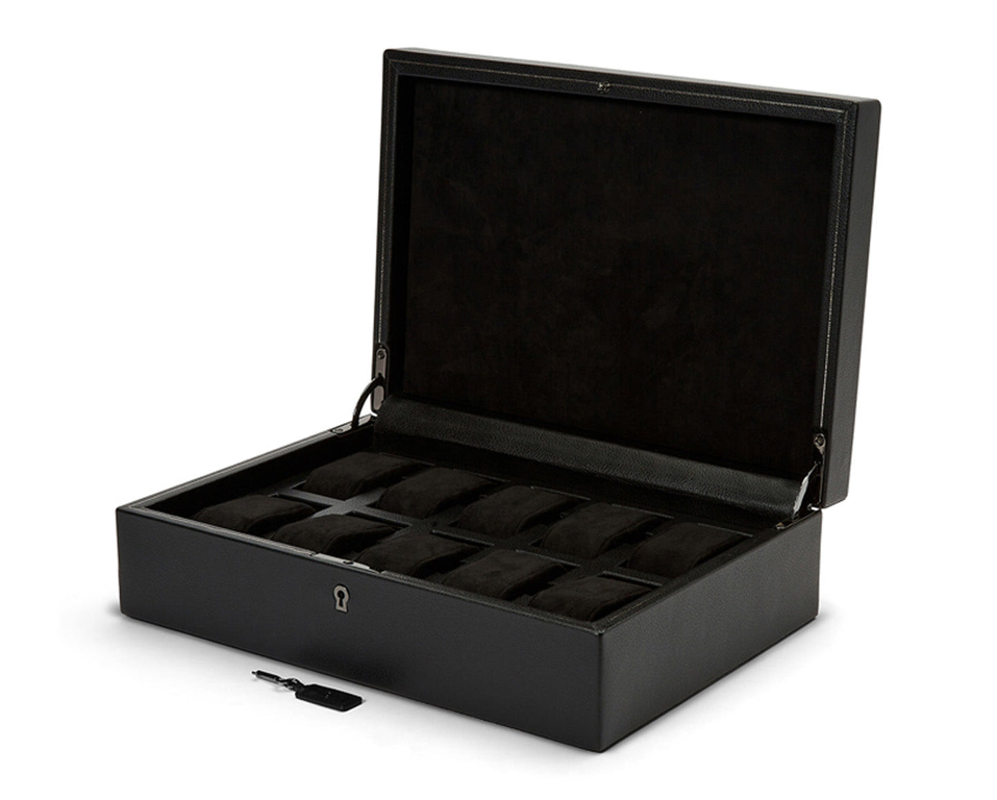 Wolf British Racing 10 Piece Watch Box Black - The Watch Business