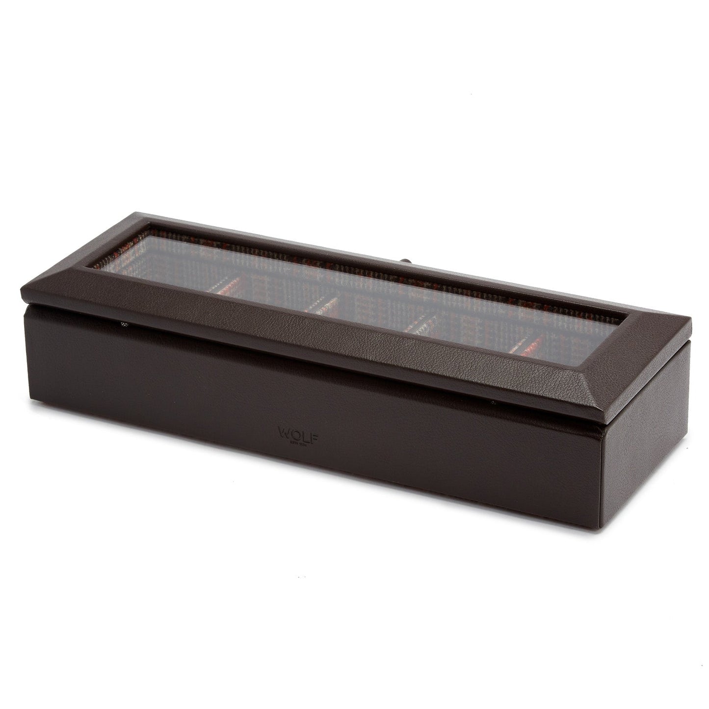 Wolf WM x WOLF 5 Piece Watch Box Brown - The Watch Business